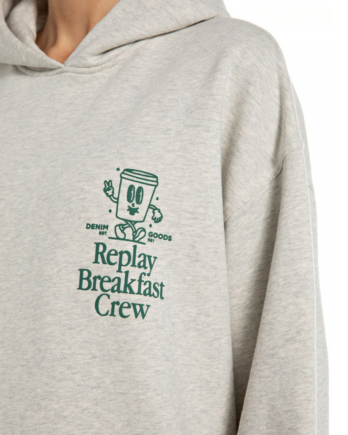 DÁMSKÁ MIKINA REPLAY S POTISKEM “BREAKFAST CLUB”