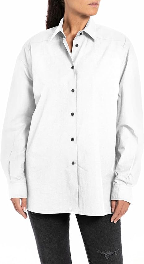 REPLAY WOMEN'S BUTTON-UP SHIRT
