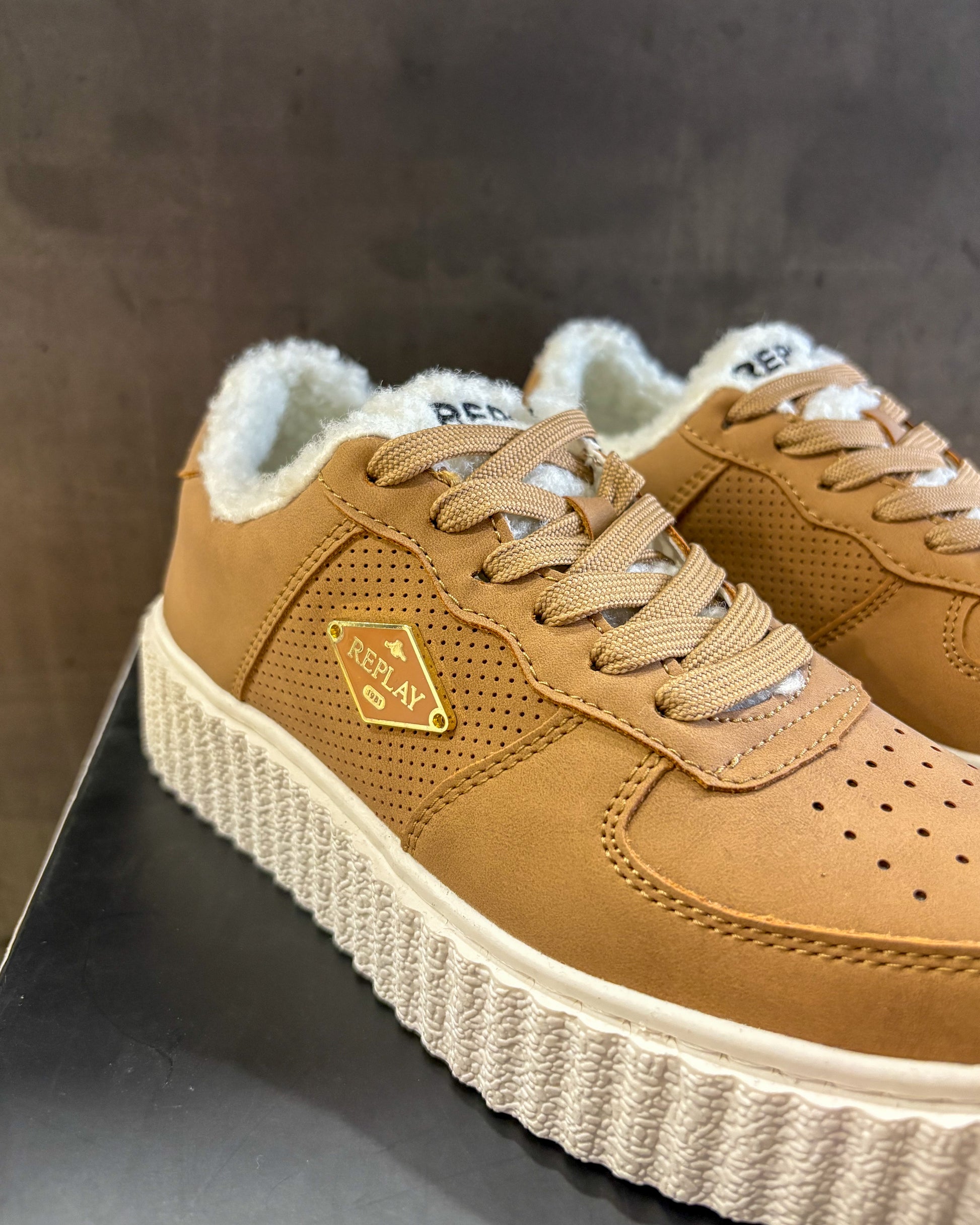 REPLAY DÁMSKE TESNISKY S KOŽÚŠKOM