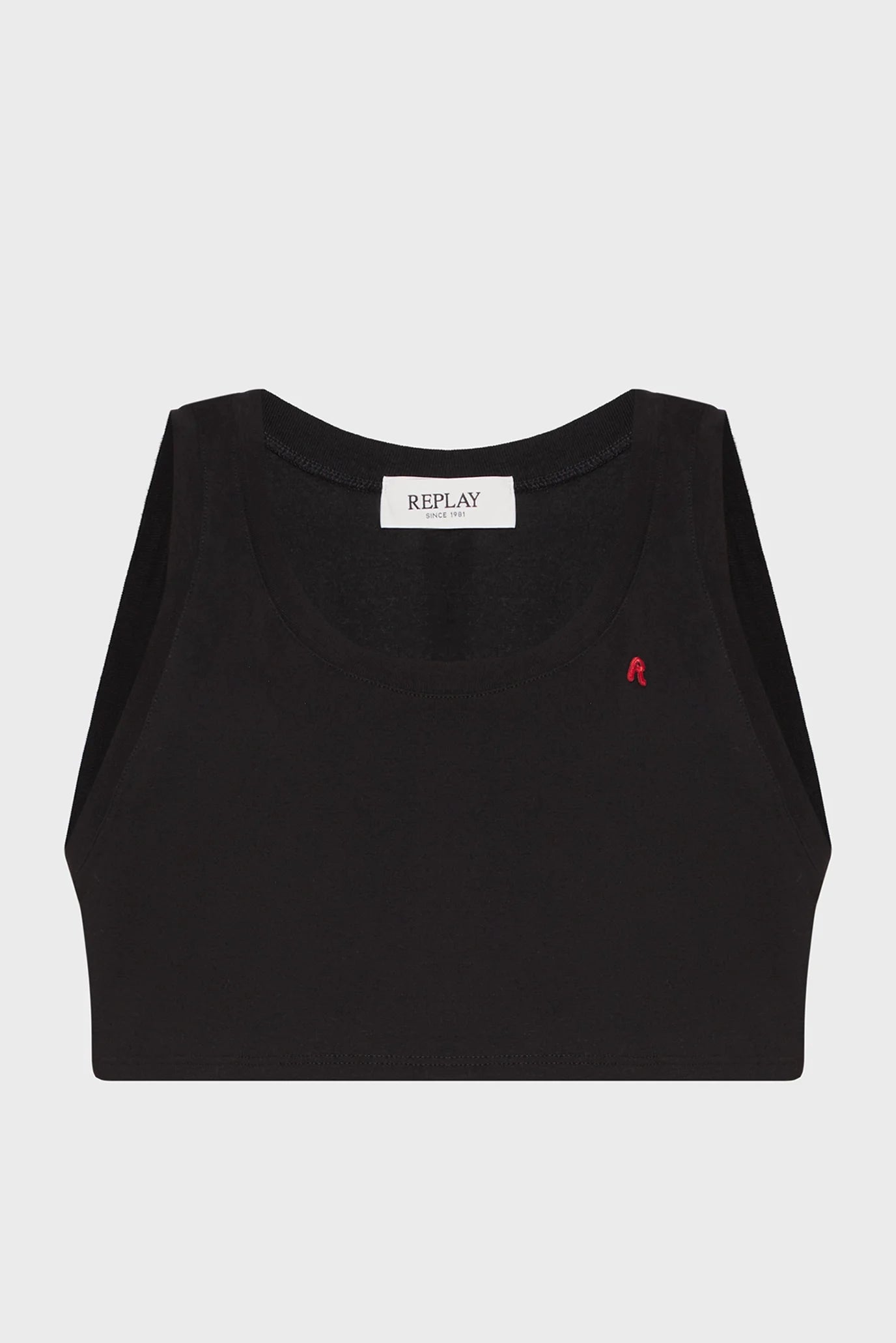 REPLAY DÁMSKÝ CROP TOP S VÝŠIVKOU R