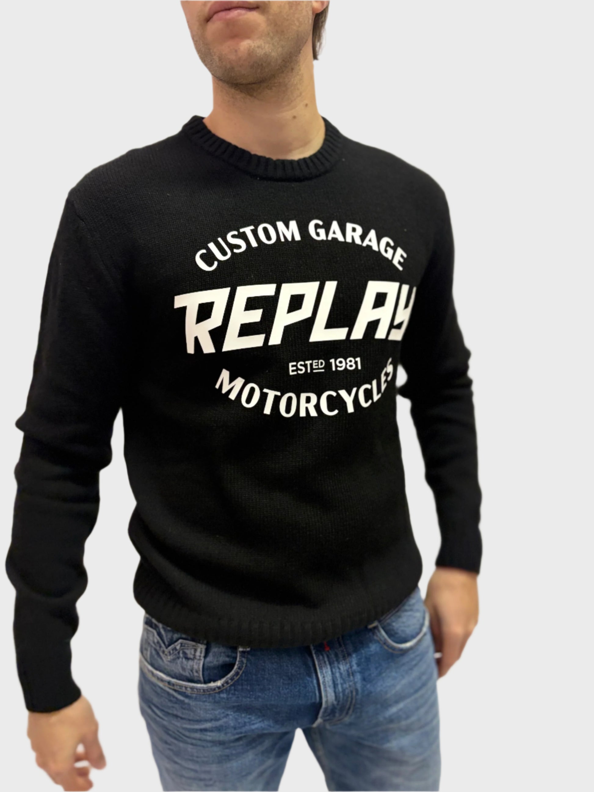 REPLAY PÁNSKY MOTORKÁRSKY SVETER