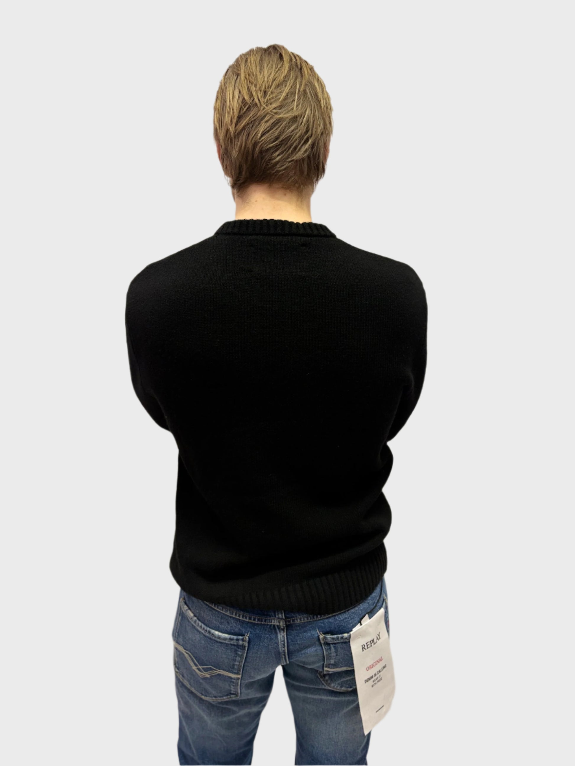 REPLAY FÉRFI PULÓVER MOTOR MOTÍVUMMAL