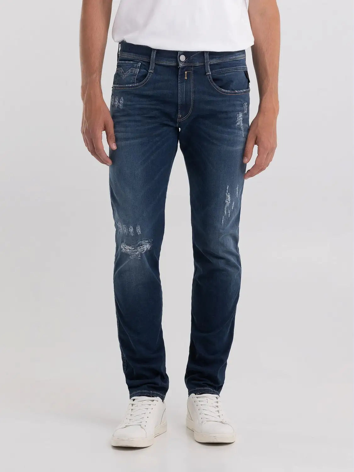 REPLAY PÁNSKÉ DŽÍNY SLIM FIT ANBASS