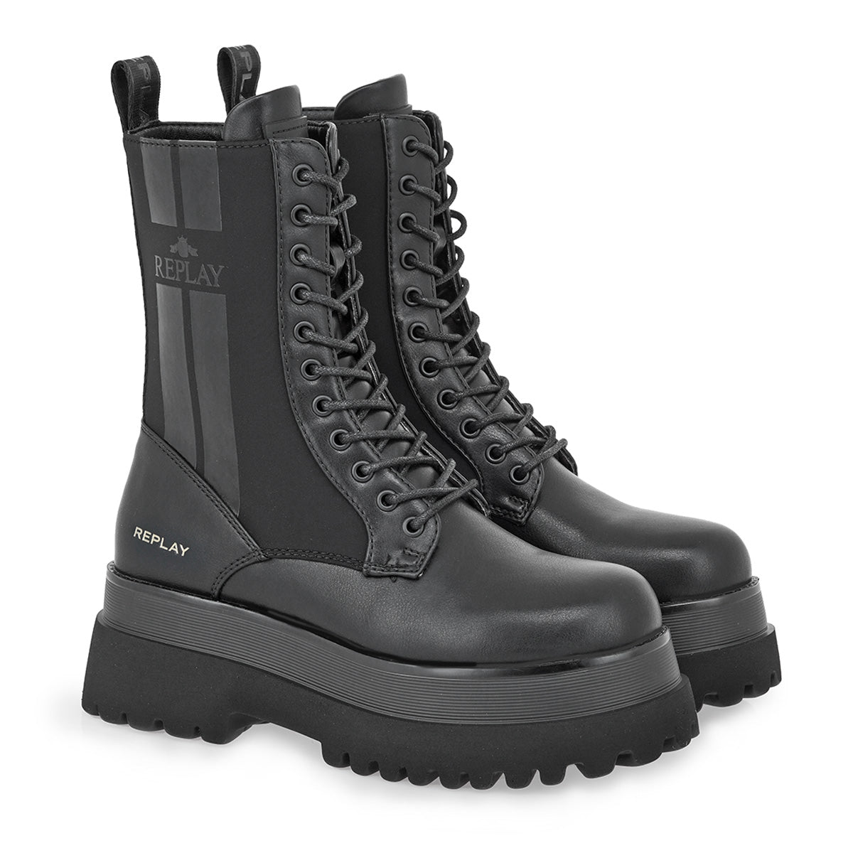 DÁMSKÉ ZIMNÍ BOTY REPLAY SE ZVÝŠENOU PODRÁŽKOU  - GWL72 .000.C0024S
