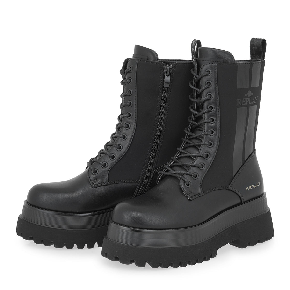 DÁMSKÉ ZIMNÍ BOTY REPLAY SE ZVÝŠENOU PODRÁŽKOU  - GWL72 .000.C0024S