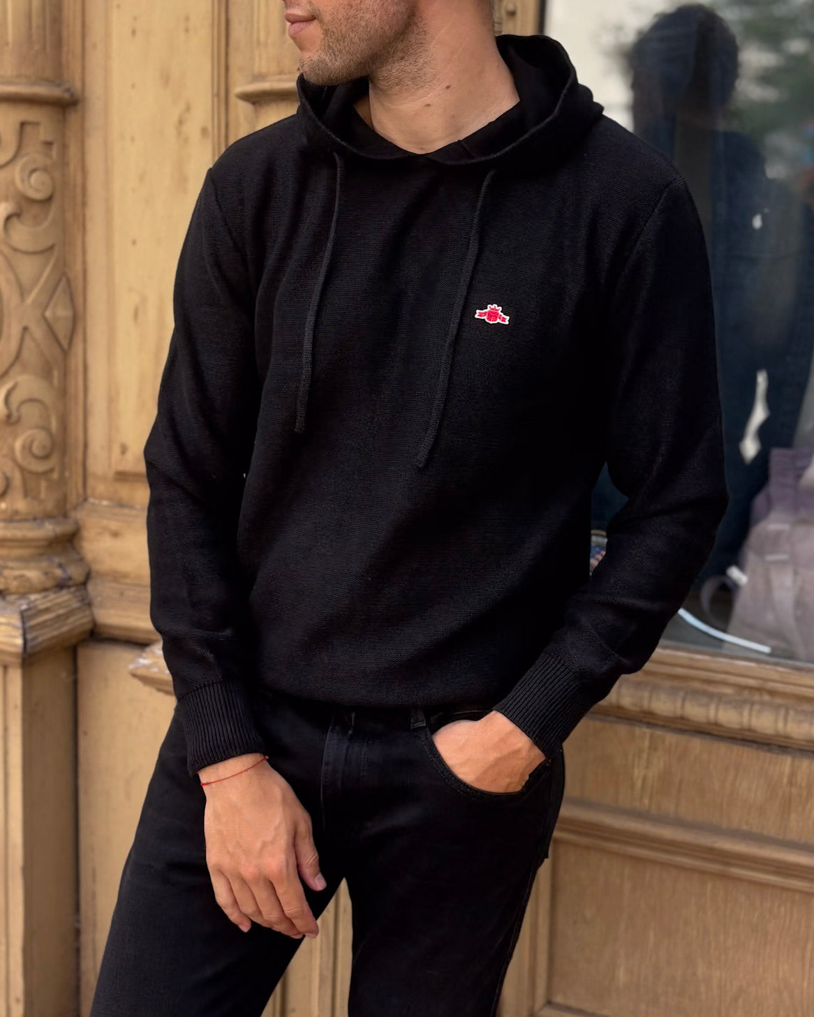 FÉRFI REPLAY KAPUCNIS LOGÓS PULÓVER