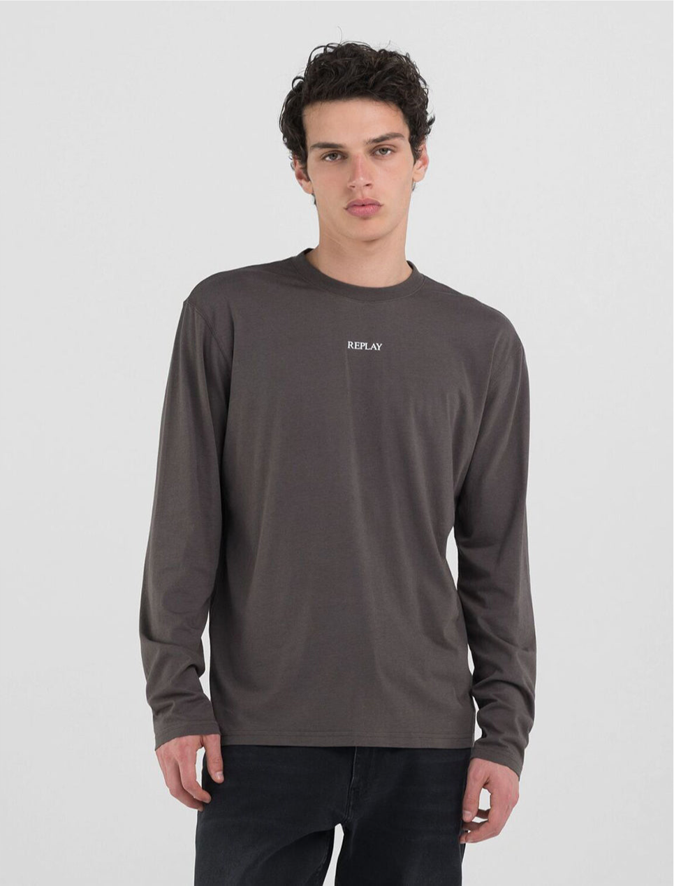 REPLAY PÁNSKÉ TRIČKO S  DLOUHÝM RUKÁVEM