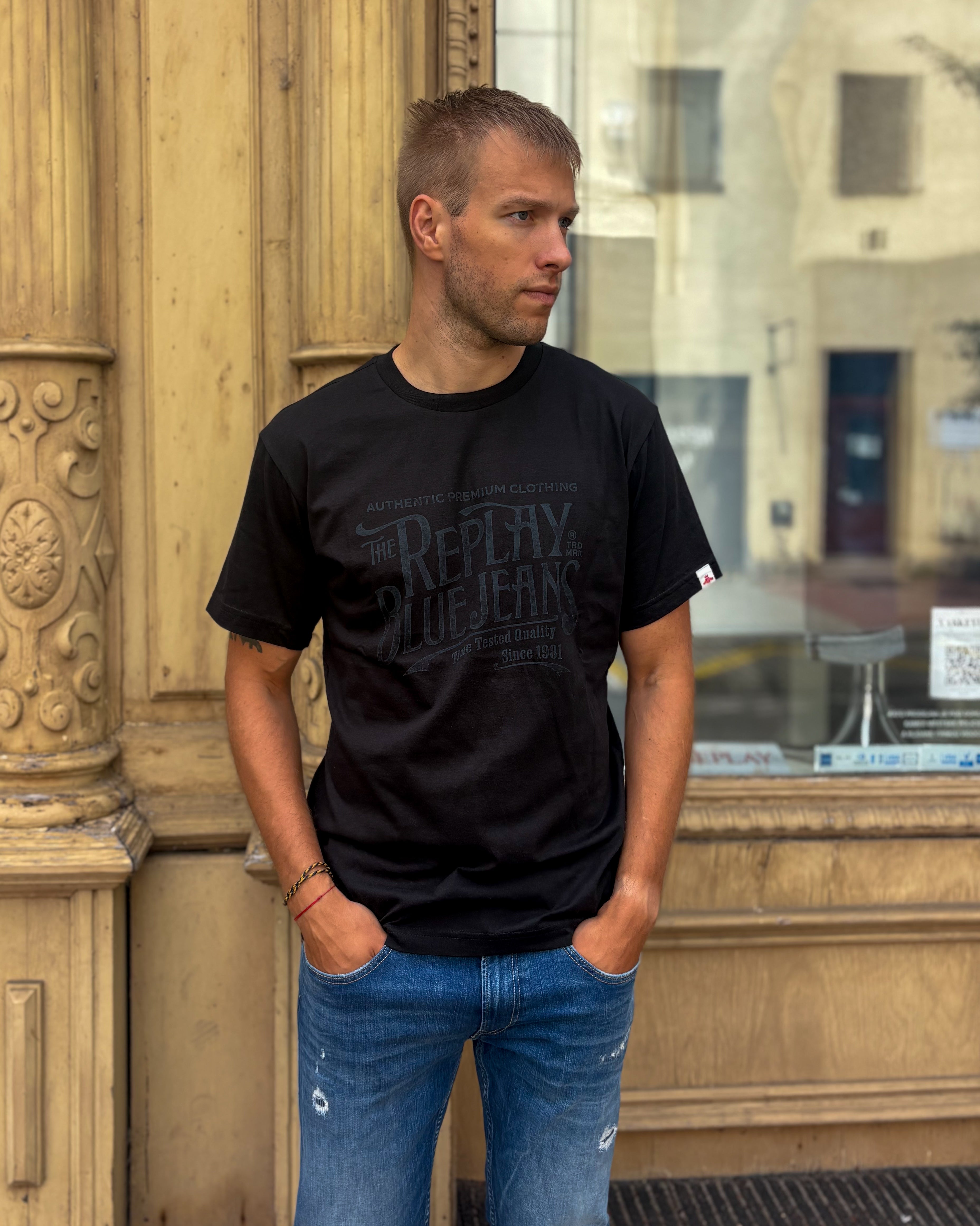 FÉRFI REPLAY MINTA PÓLÓ