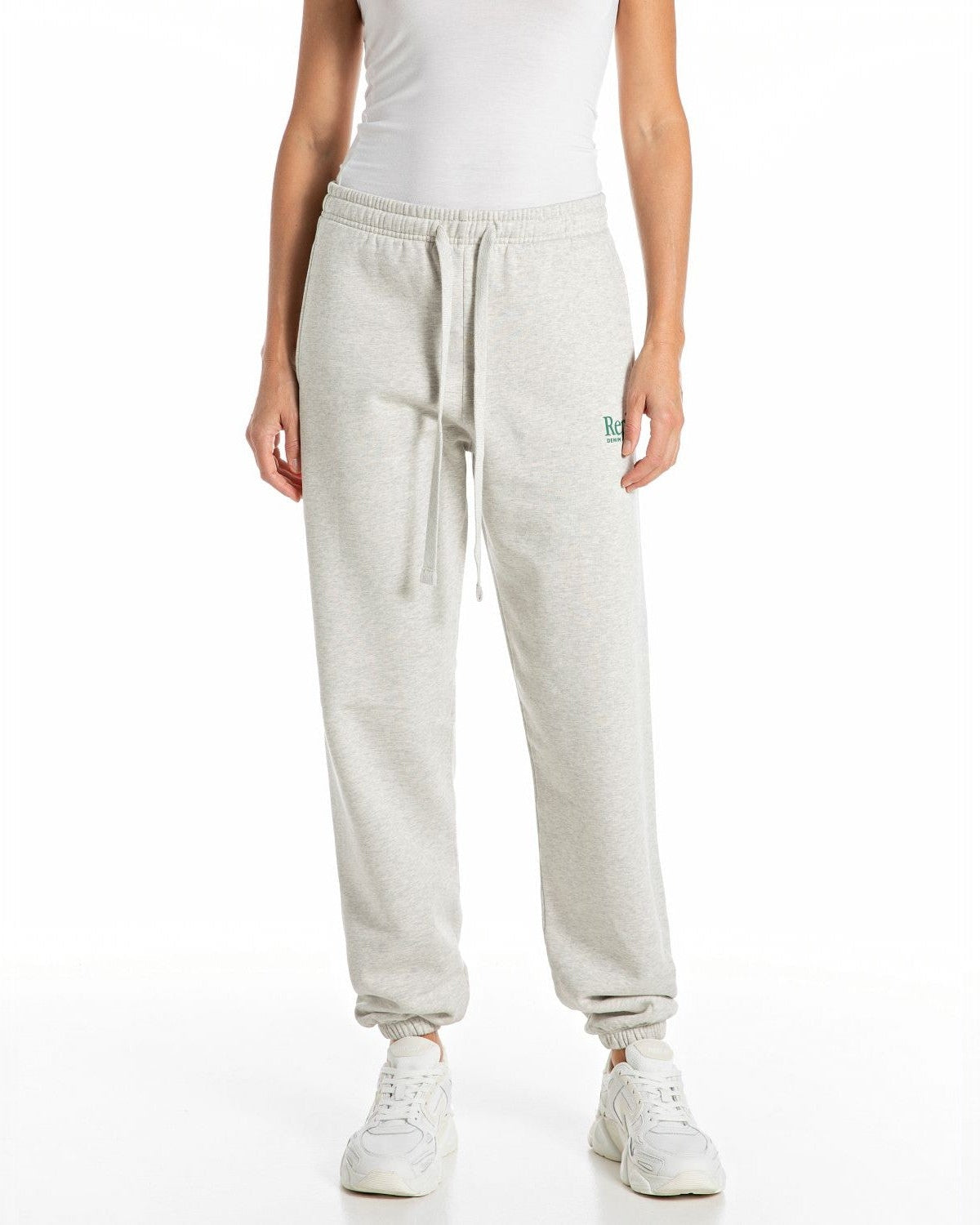 REPLAY DÁMSKE OVERSIZED FLEECE JOGGER S NÁPISOM