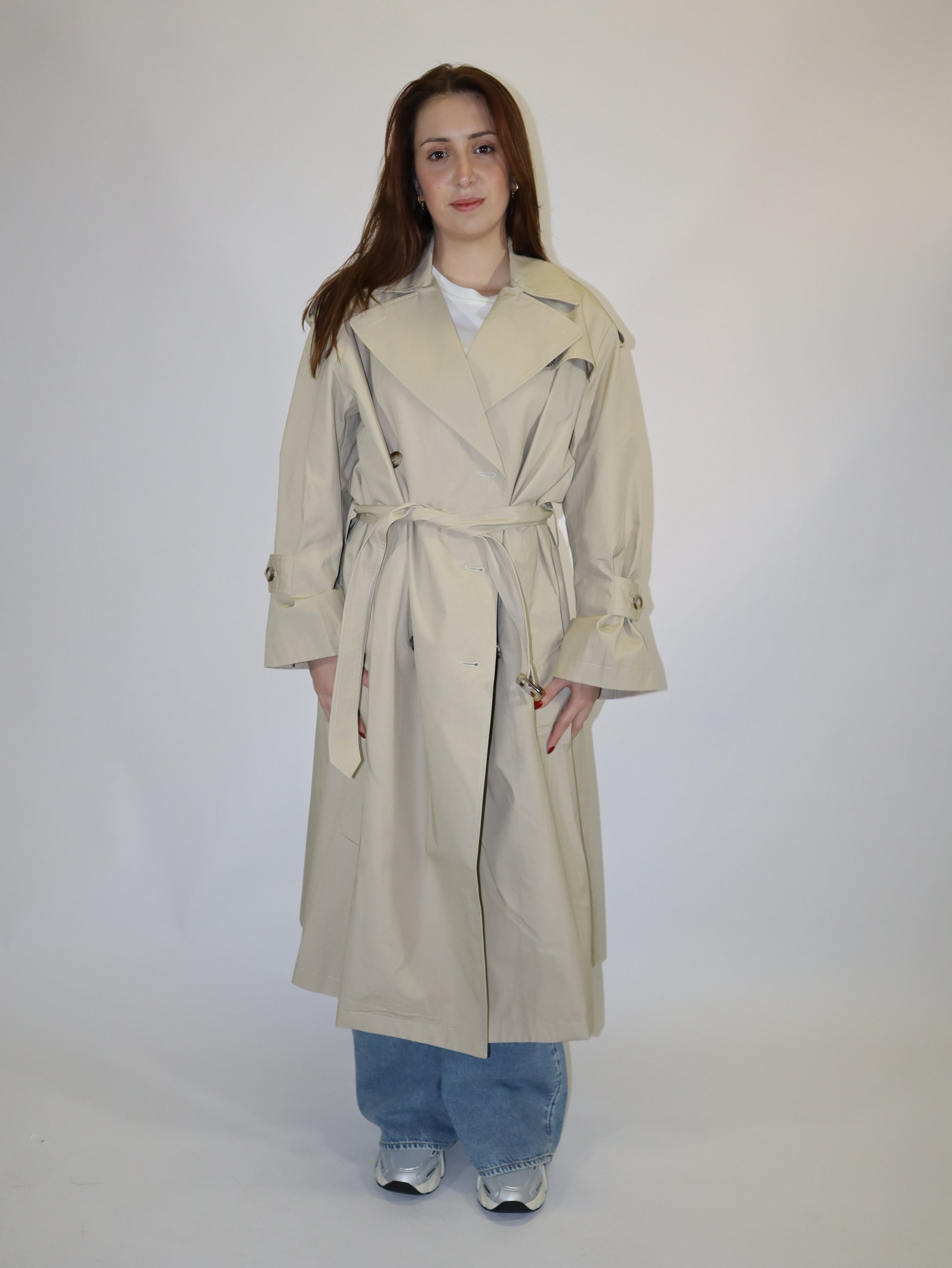 REPLAY DÁMSKÝ BAVLNĚNÝ TRENČKOT VOLNÉHO STŘIHU