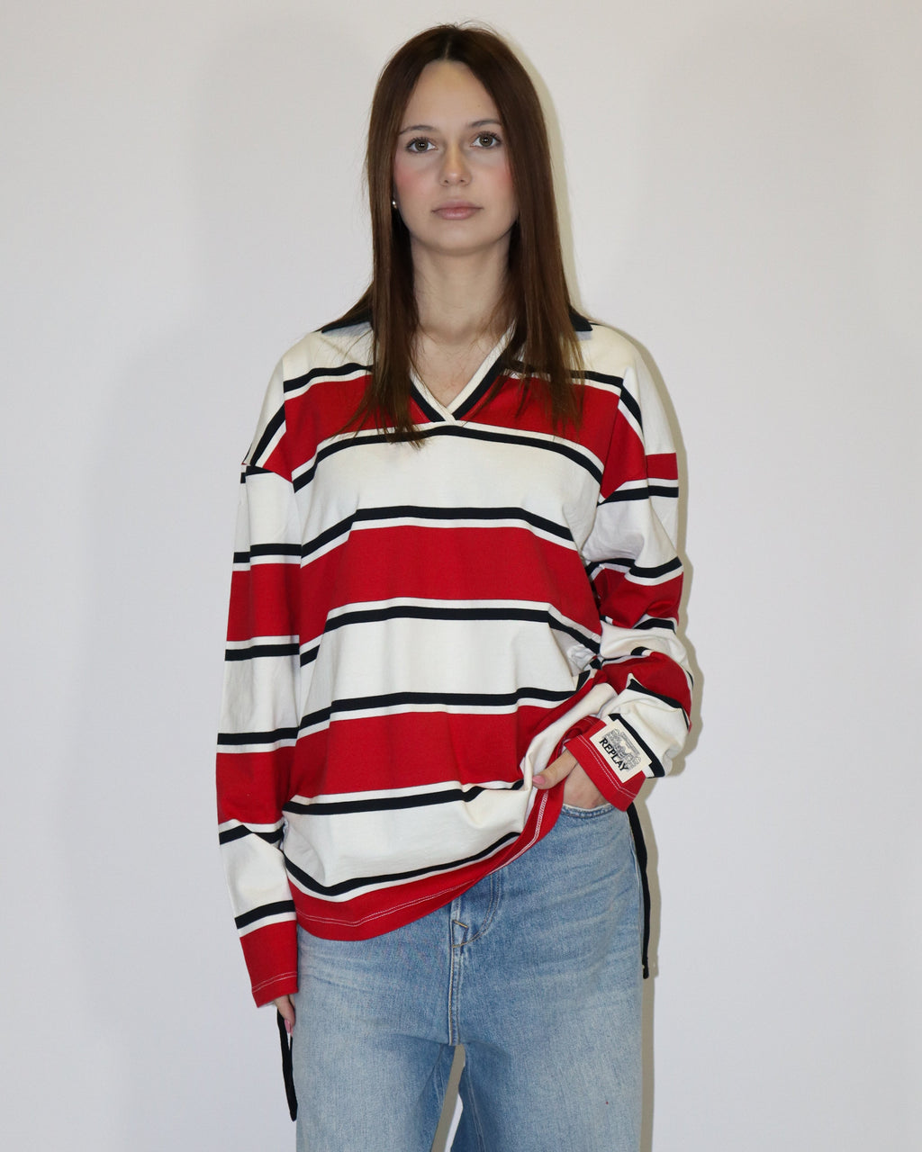 REPLAY WOMEN'S LONG SLEEVE T-SHIRT