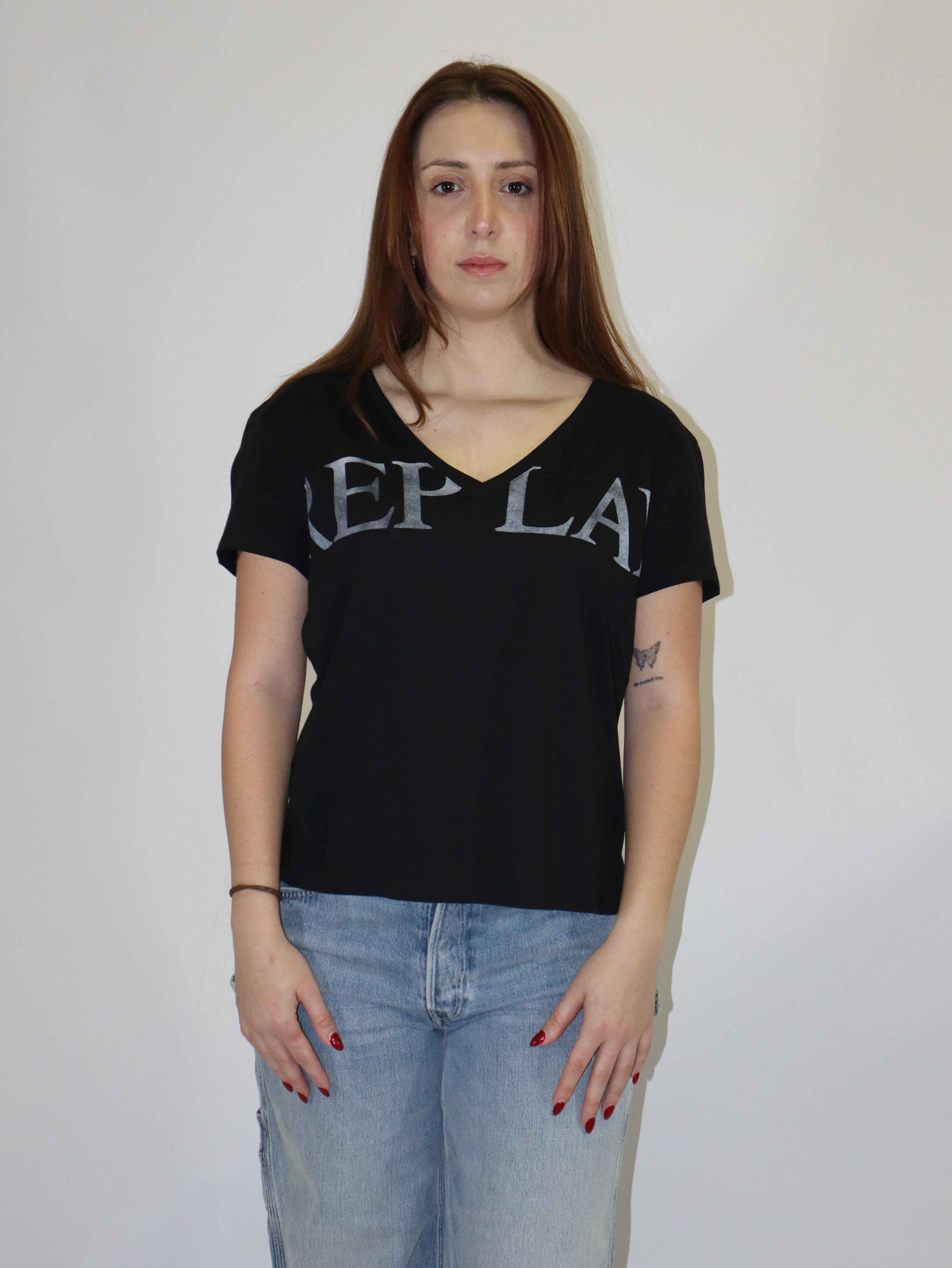 REPLAY NŐI PAMUT PÓLÓ MAXI MINTÁVAL 