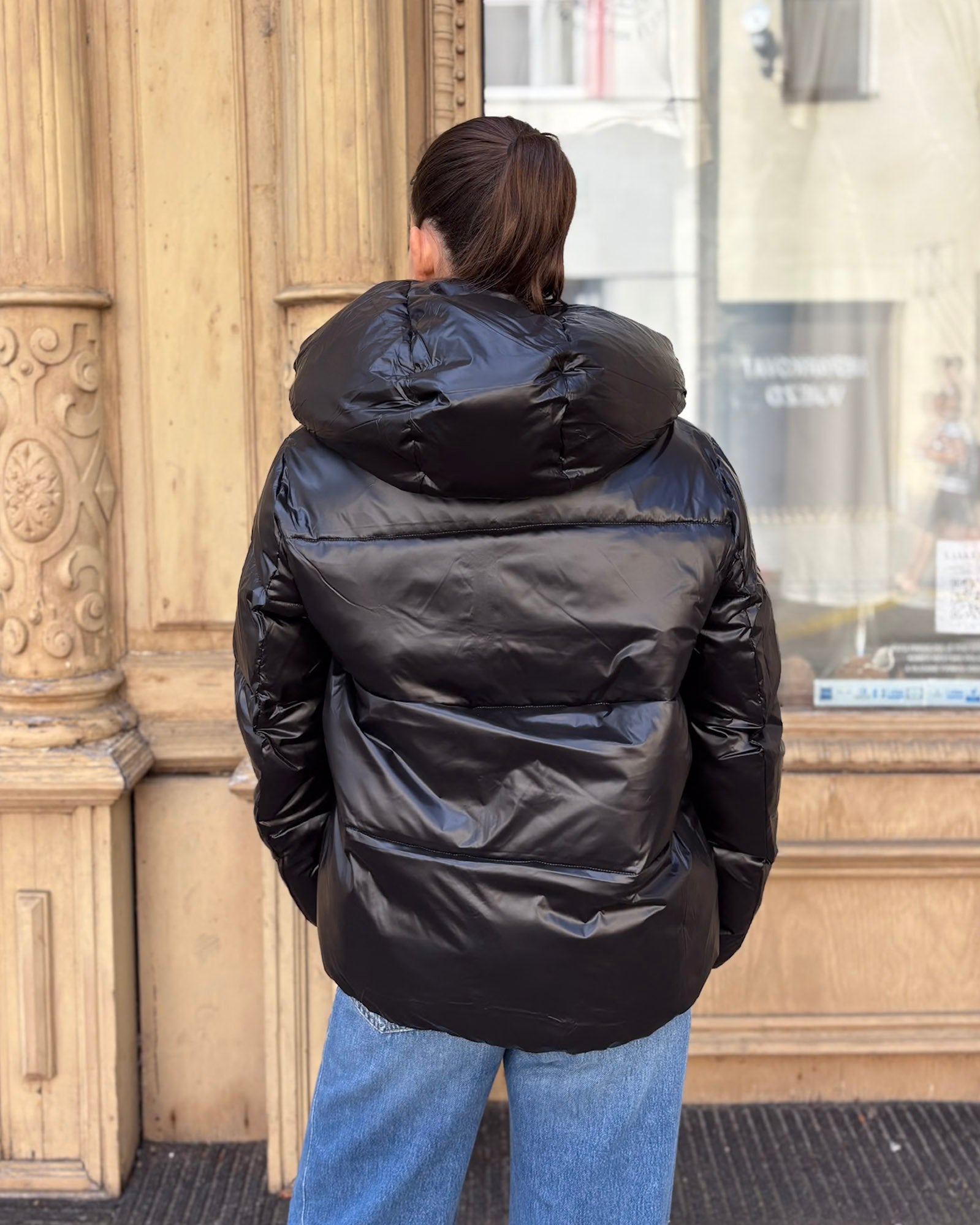 REPLAY WOMEN'S REVERSIBLE QUILTED JACKET WITH HOOD