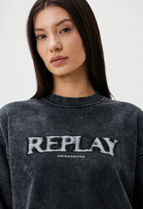 REPLAY DÁMSKÁ MIKINA S NÁPISEM