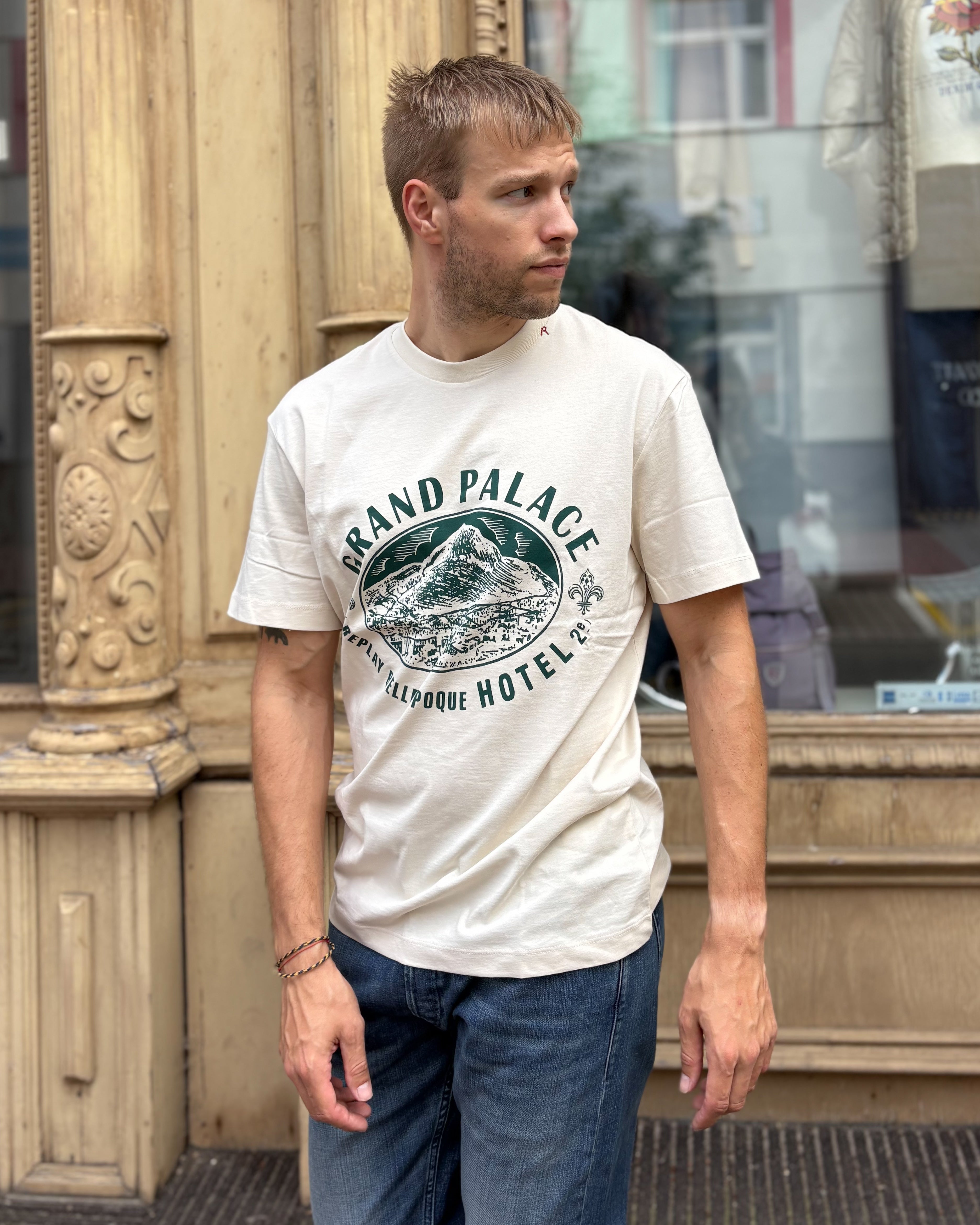 FÉRFI PAMUT PÓLÓ REPLAY BELLE EPOQUE HOTEL MINTÁVAL