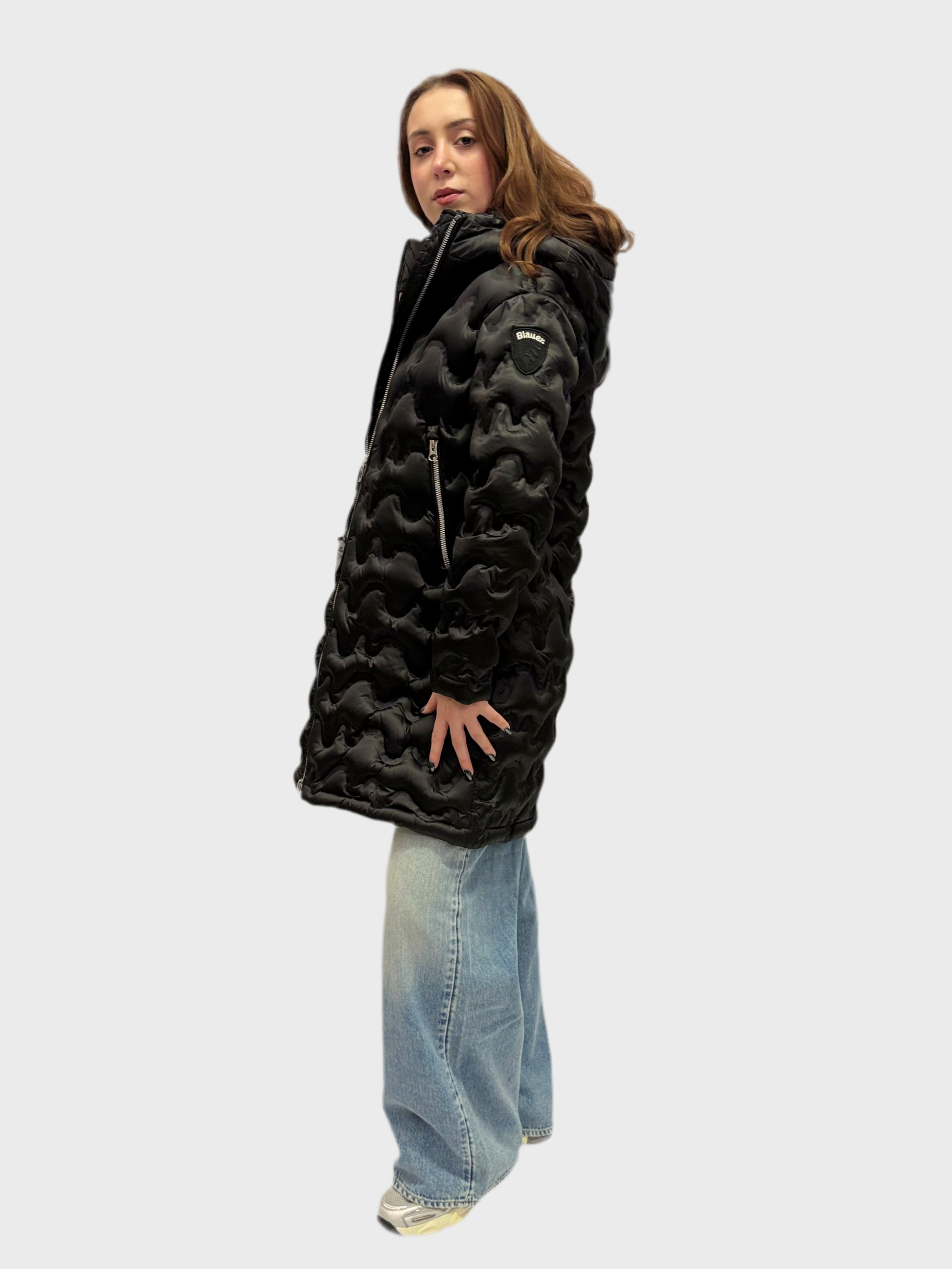 DÁMSKÁ DLOUHÁ PÉŘOVÁ BUNDA BLAUER NILES