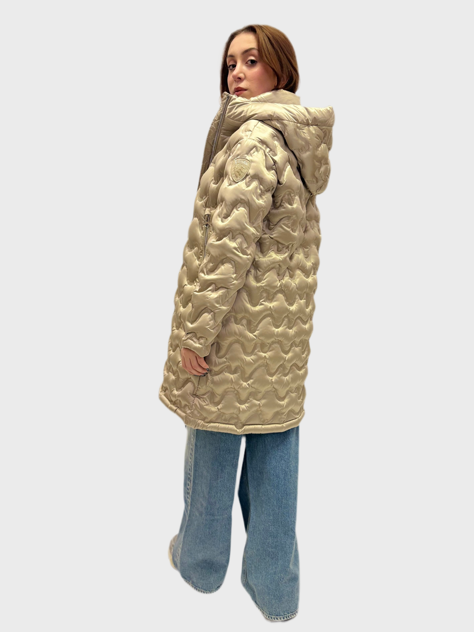 DÁMSKÁ DLOUHÁ PÉŘOVÁ BUNDA BLAUER NILES