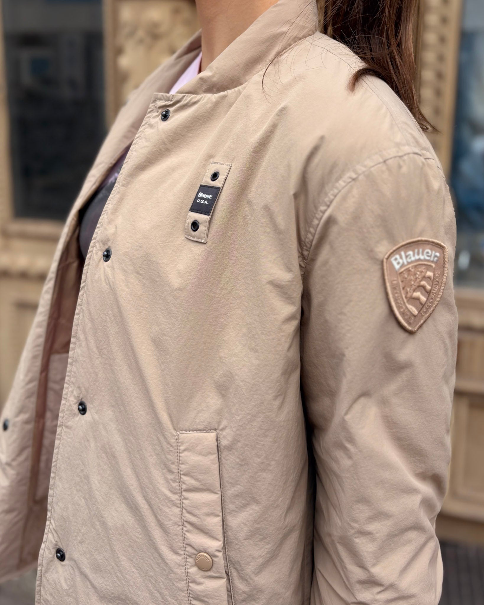 DÁMSKA BUNDA BLAUER S STOJATÝM GOLIEROM