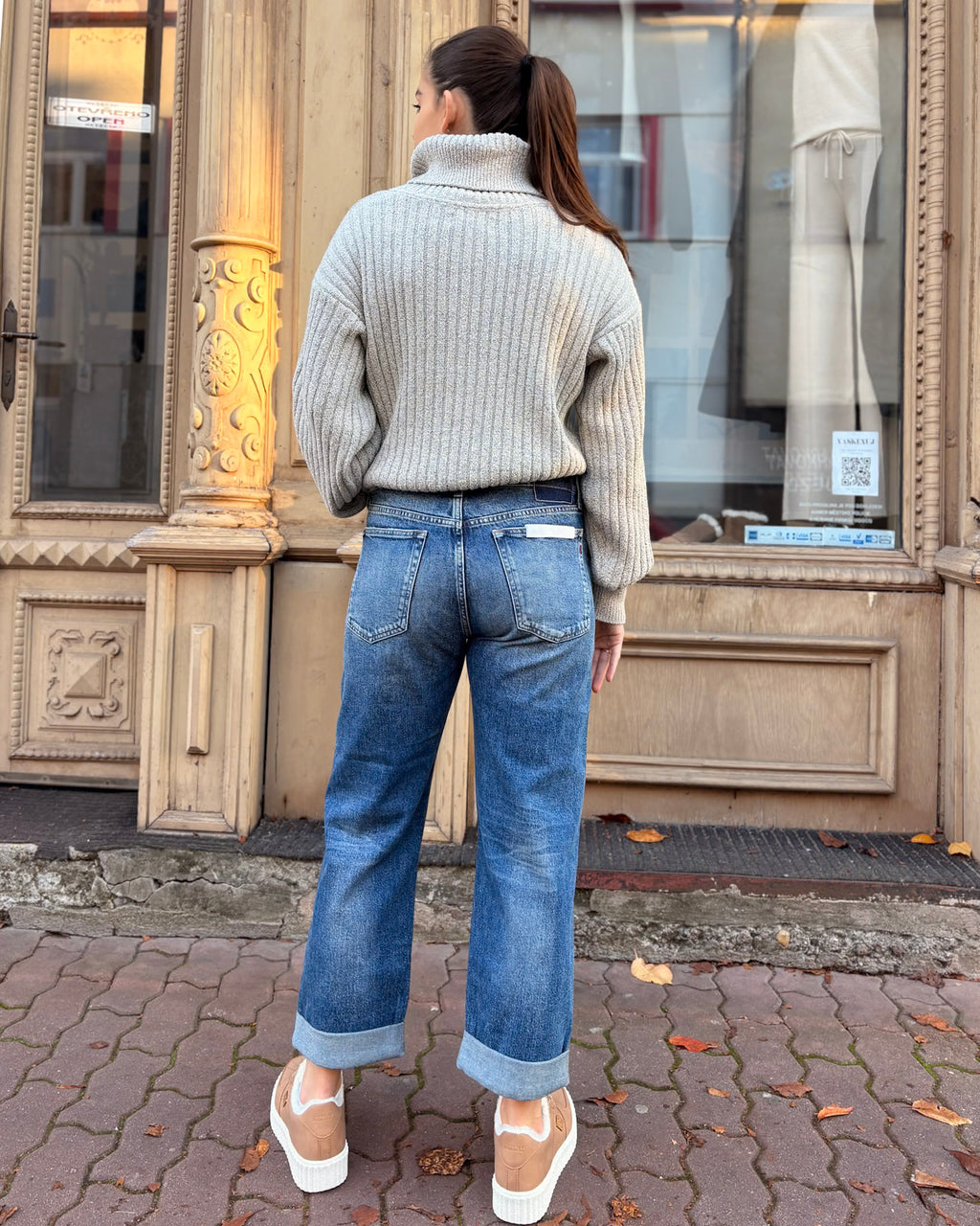 WOMEN'S REPLAY AUBRY BOY-FIT JEANS 