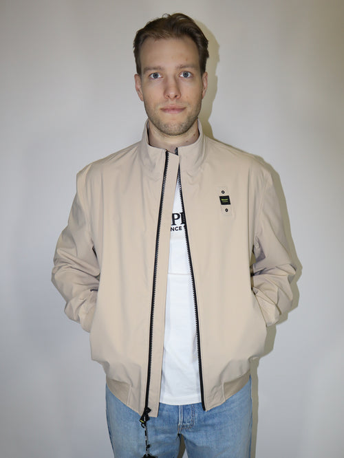 BLAUER MEN'S TRANSITION JACKET WITH COLLAR