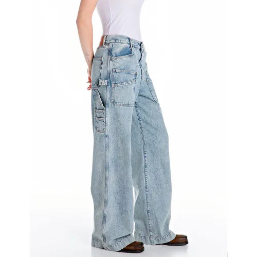REPLAY DÁMSKÉ DŽÍNY WORKWEAR STŘIHU