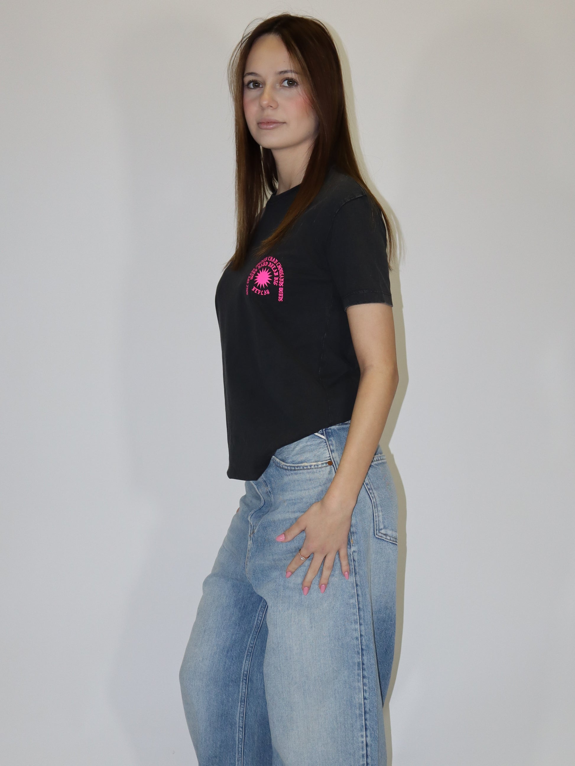 REPLAY DÁMSKÉ TRIČKO BĚŽNÉHO STŘIHU S NÁPISEM