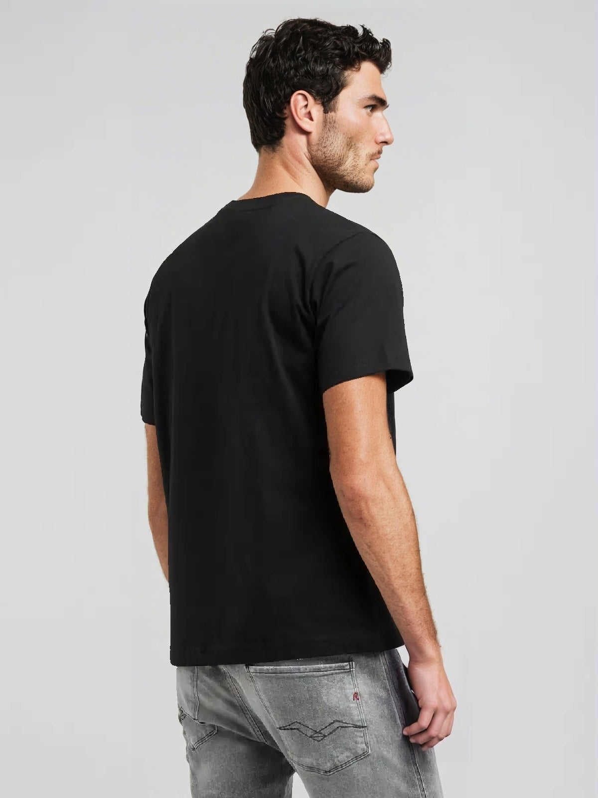 REPLAY PÁNSKÉ TRIČKO S POTISKEM NA PŘEDNÍ STRANĚ