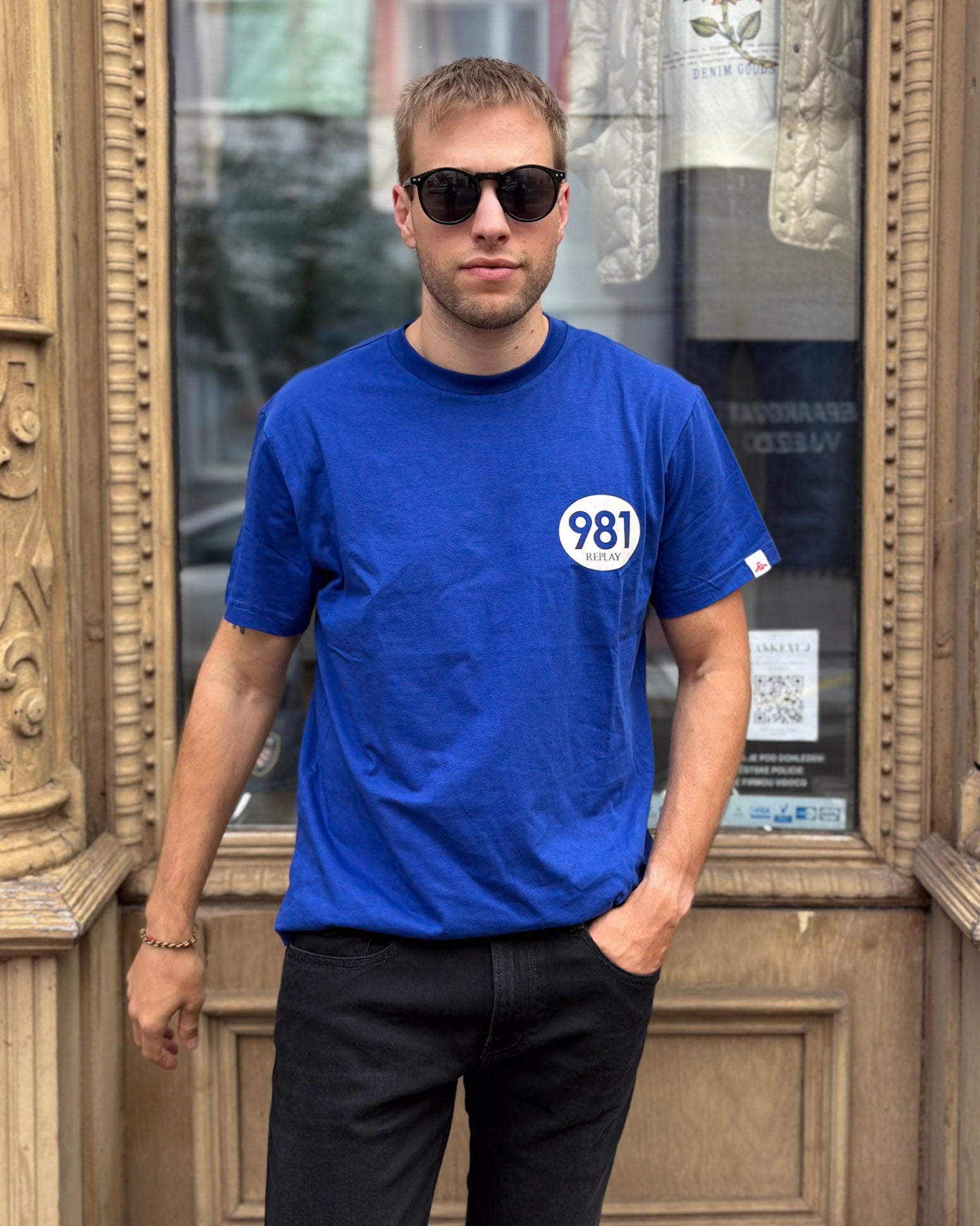 FÉRFI PÓLÓ REPLAY NYOMTATOTT 981 A MELLKASON