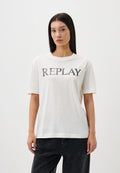 REPLAY DÁMSKE BAVLNENÉ TRIČKO S POTLAČOU 