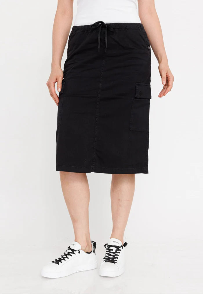 WOMEN'S REPLAY MIDI SKIRTS WITH CARGO POCKETS