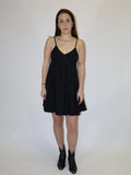 REPLAY WOMEN'S SUMMER MINI DRESS WITH STRAPS AND PLEATS