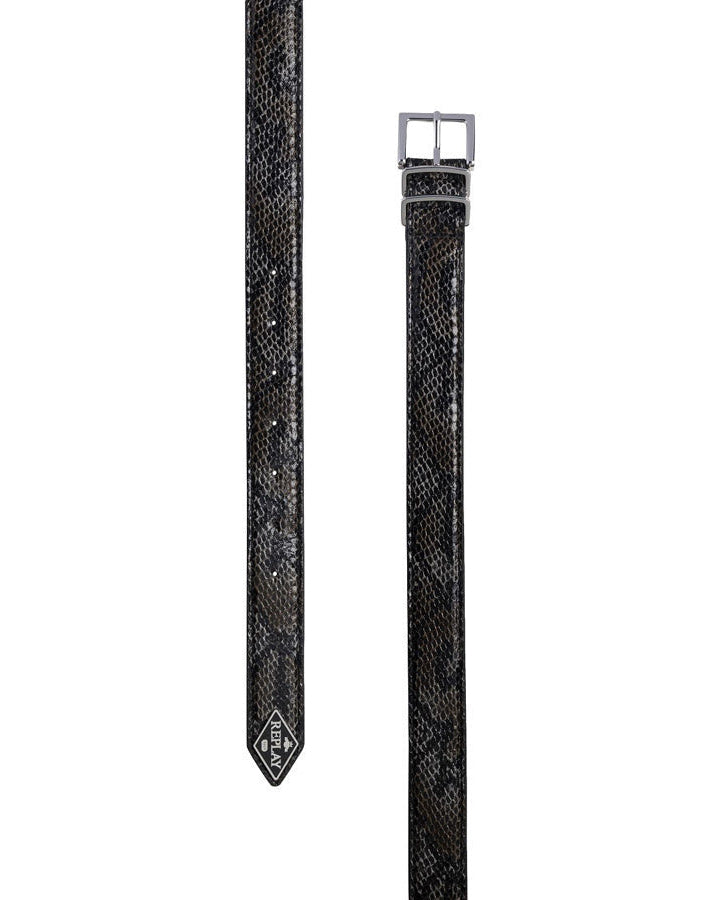 PÁSEK REPLAY S EFEKTEM HADÍ KŮŽE - AW2627.001.A0514A