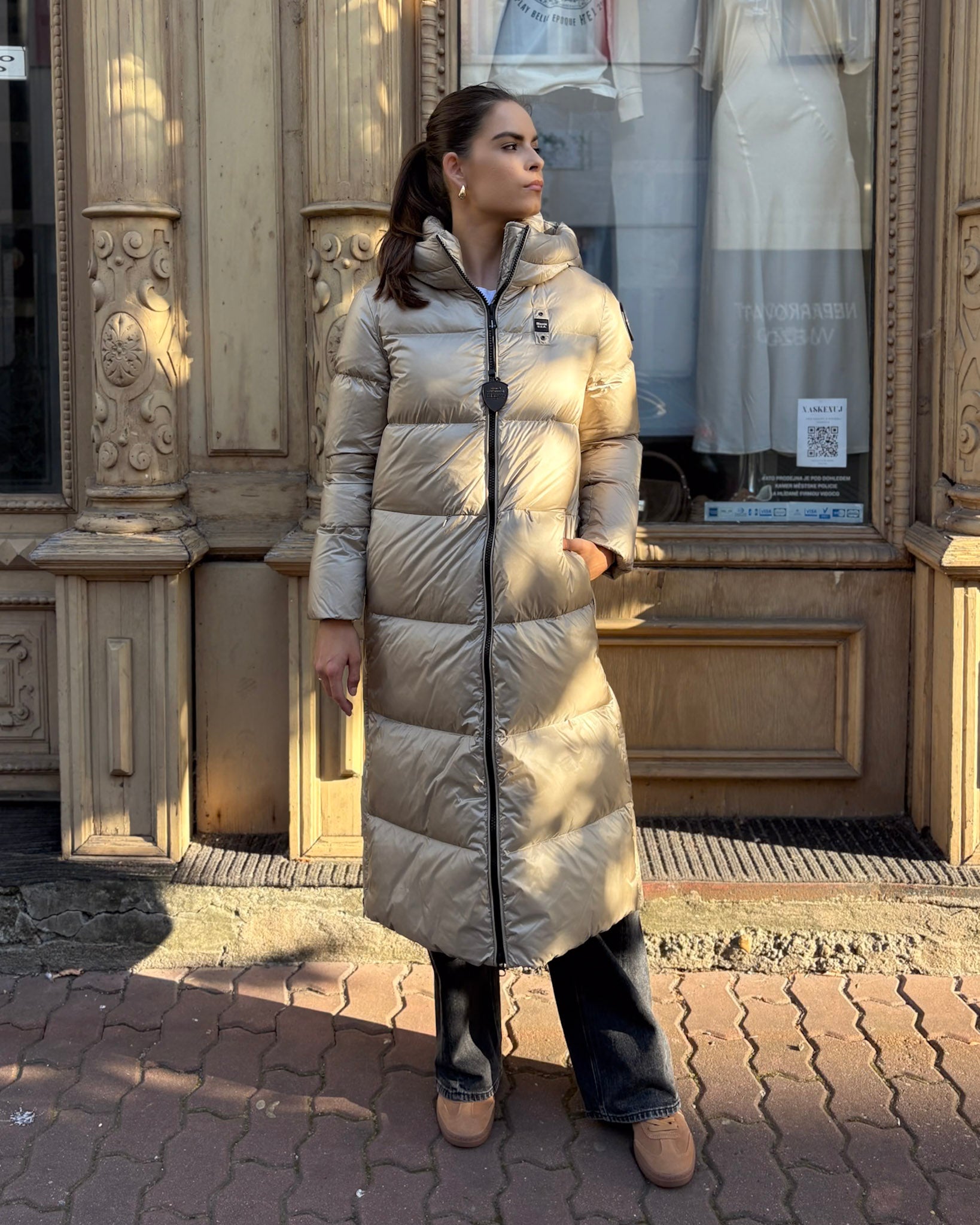 BLAUER LONG SOFT DOWN JACKET CELIA