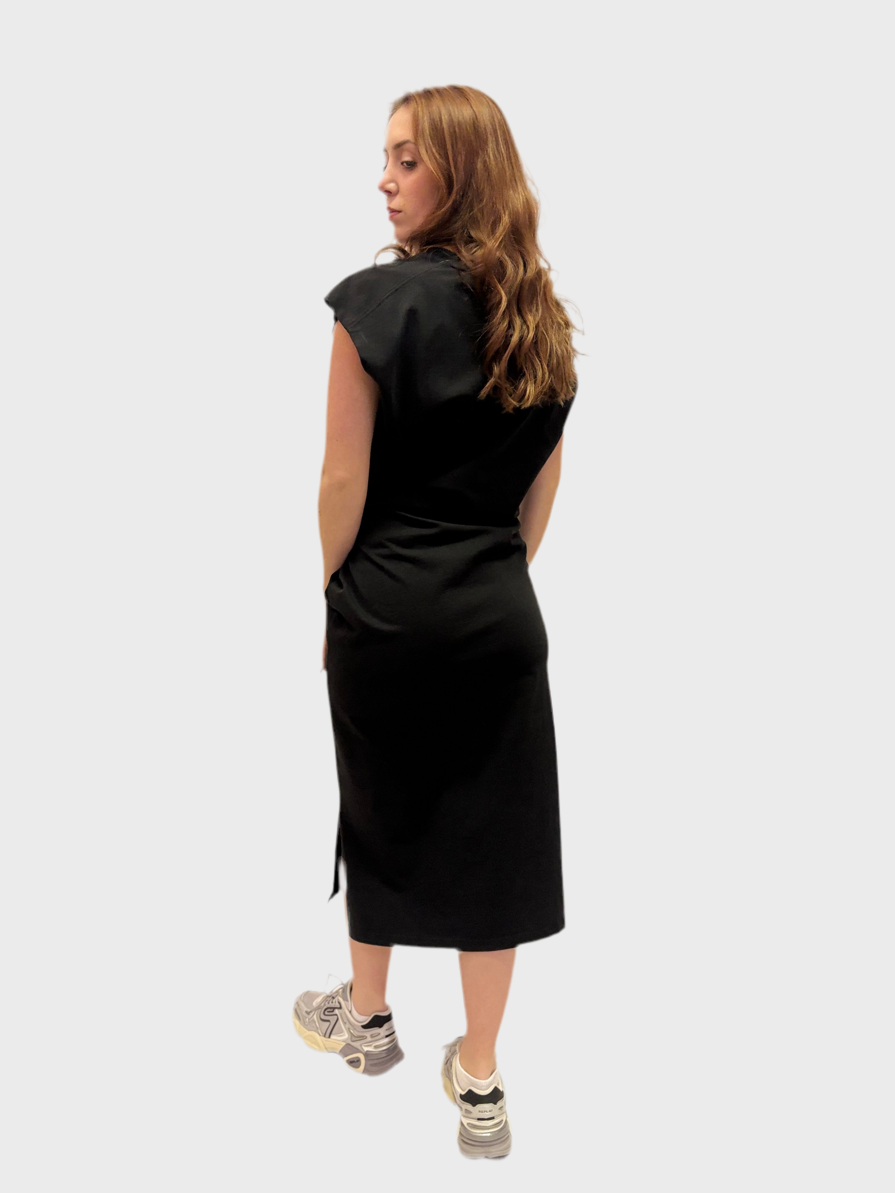 REPLAY DLOUHÉ ŠATY REGULAR STŘIHU S ŘASENÍM 