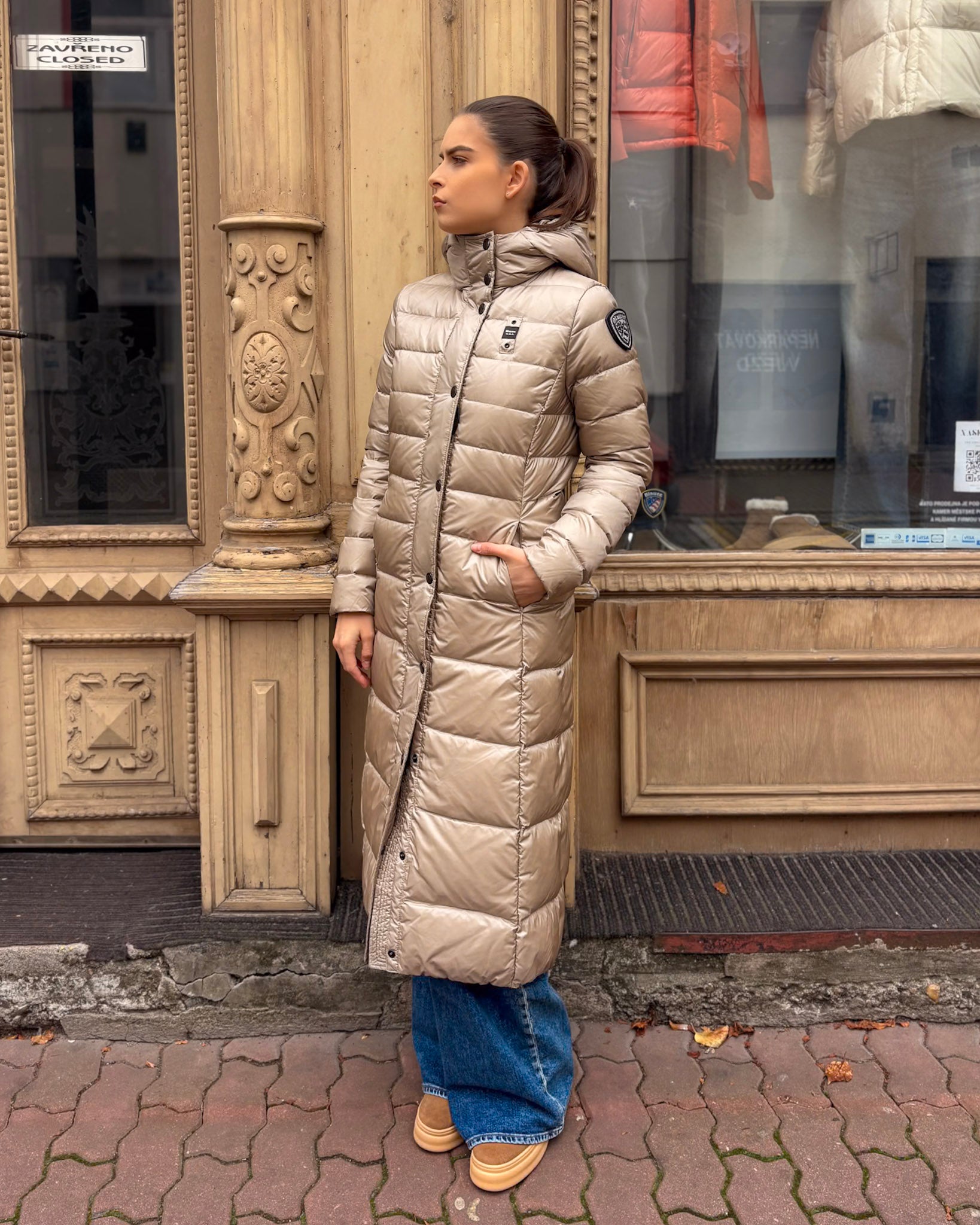 DÁMSKÝ KABÁT BLAUER S PROŠÍVÁNÍM ANITA