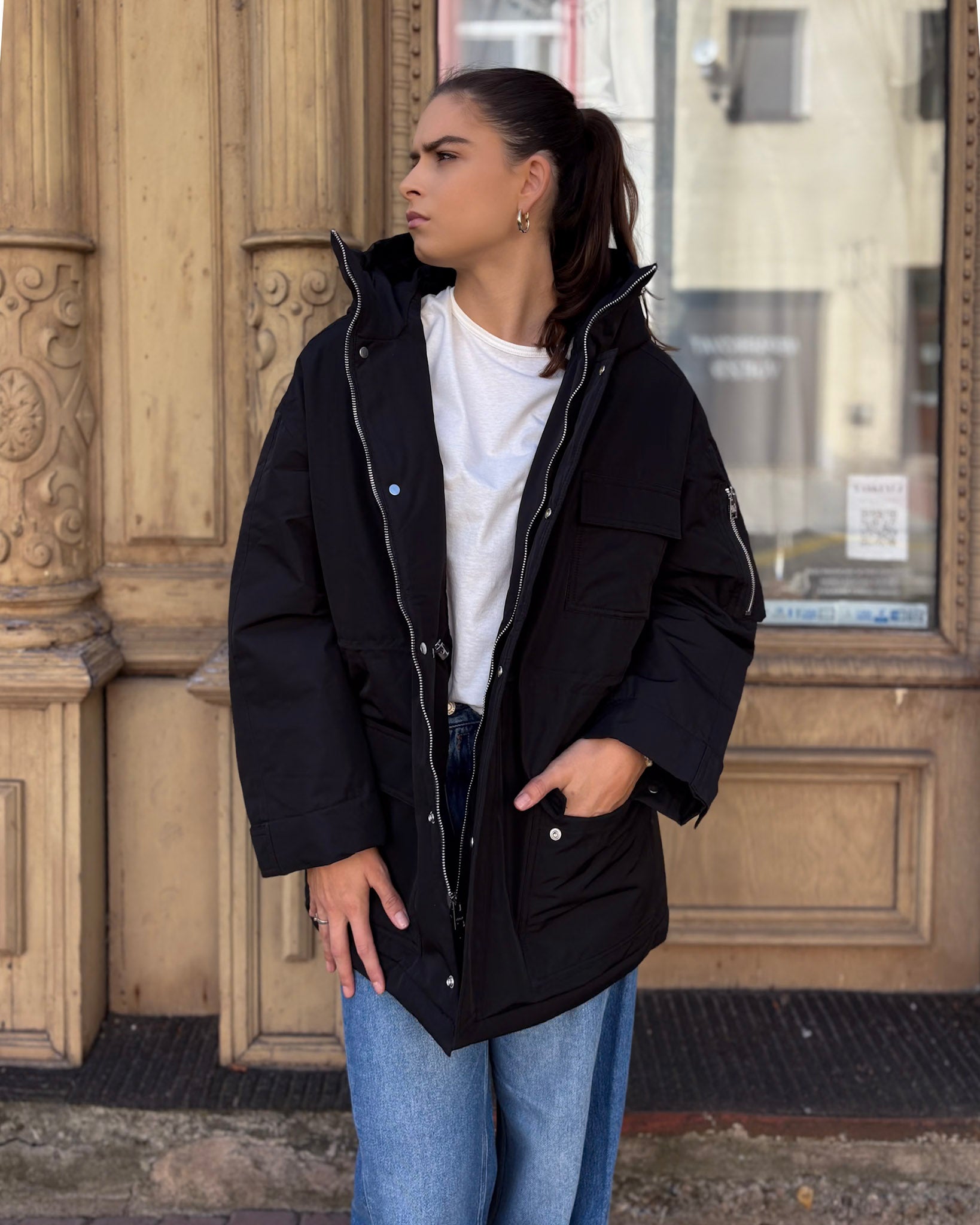 NŐI REPLAY KAPUCNIS KABÁT 