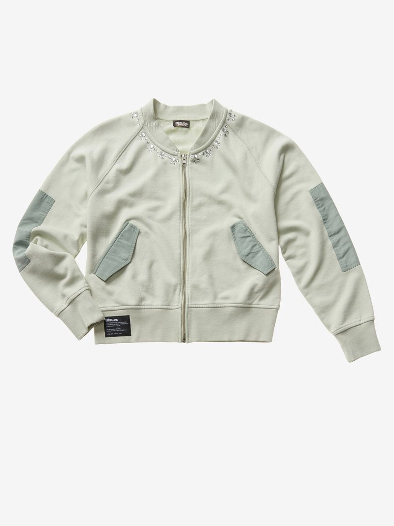 BLAUER MIKINA BLAUER SE SATÉNOVÝMI DETAILY