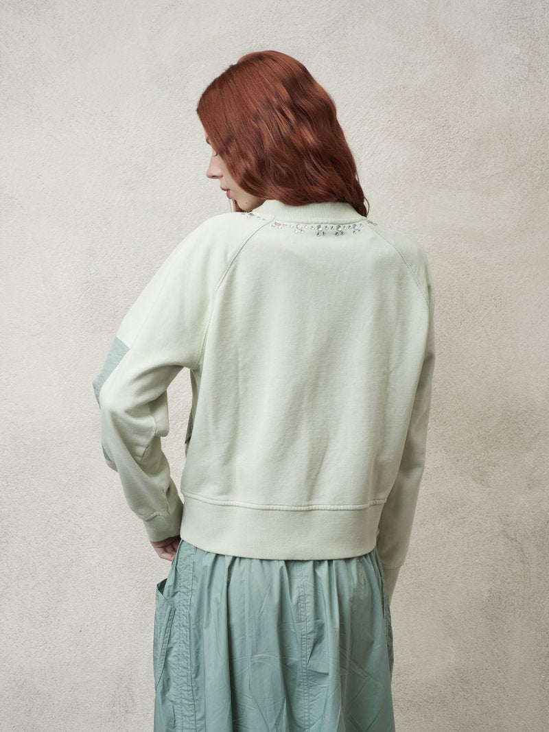 BLAUER MIKINA BLAUER SE SATÉNOVÝMI DETAILY