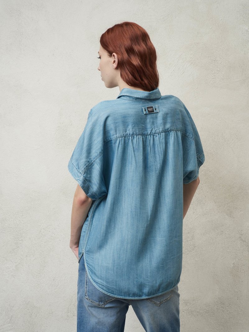 DÁMSKÁ BLAUER BAVLNĚNÁ KOŠILE CHAMBRAY - 24SBLDS02302006821