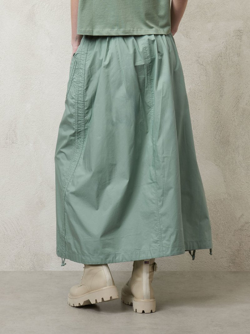 BLAUER SUKNE Z BAVLNENÉHO POPELÍNU 