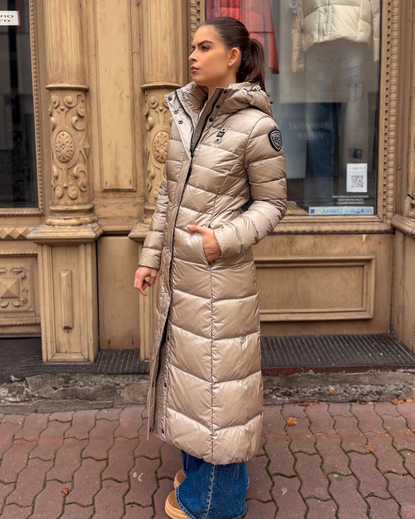 DÁMSKÝ KABÁT BLAUER S PROŠÍVÁNÍM ANITA