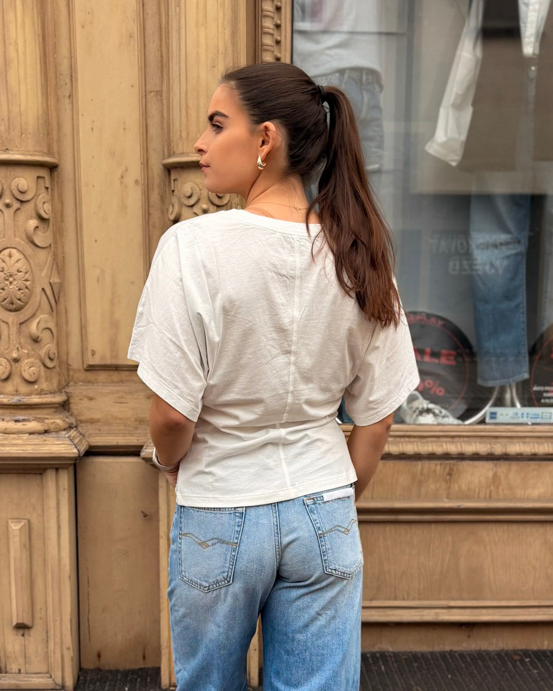 DÁMSKÉ TRIČKO REPLAY S NETOPÝŘÍMI RUKÁVY 