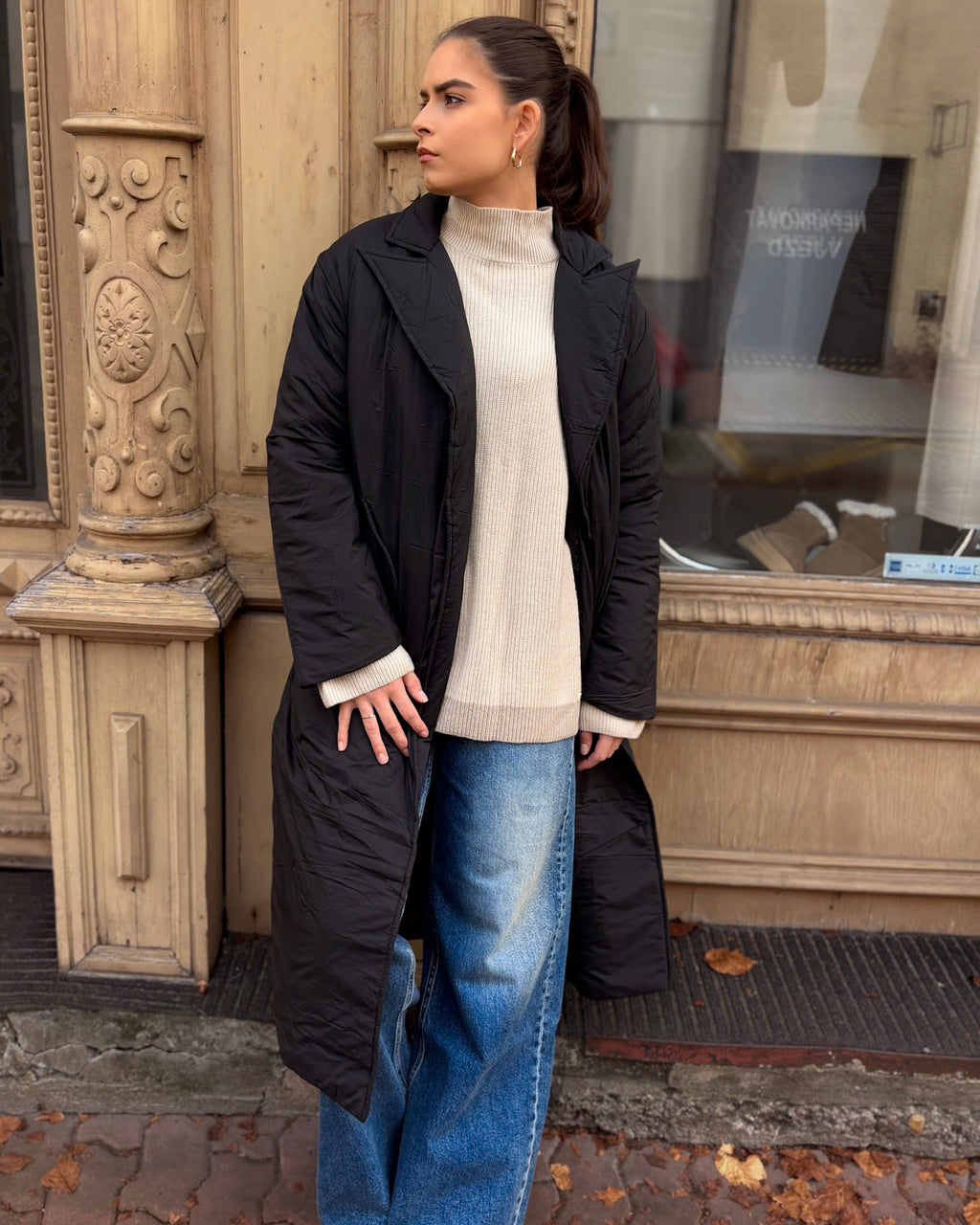 WOMEN'S LONG QUILTED JACKET REPLAY