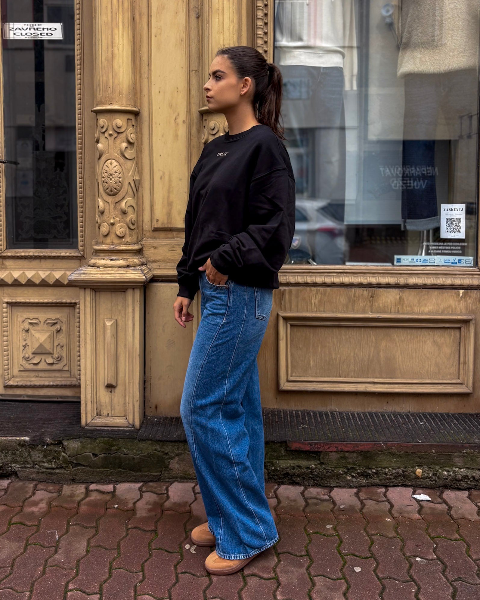 DÁMSKA OVERSIZED MIKINA REPLAY Z BAVLNY