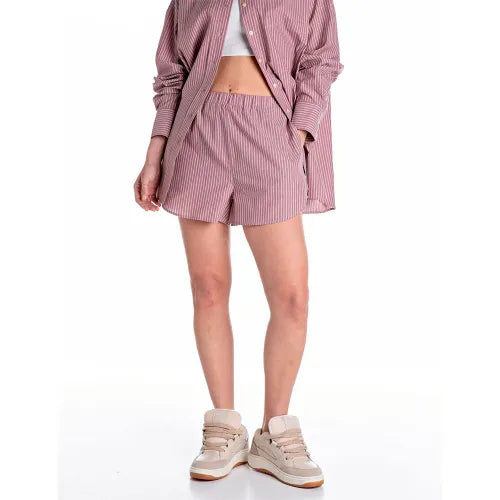 REPLAY WOMEN'S COTTON SHORTS WITH COMFORTABLE FIT