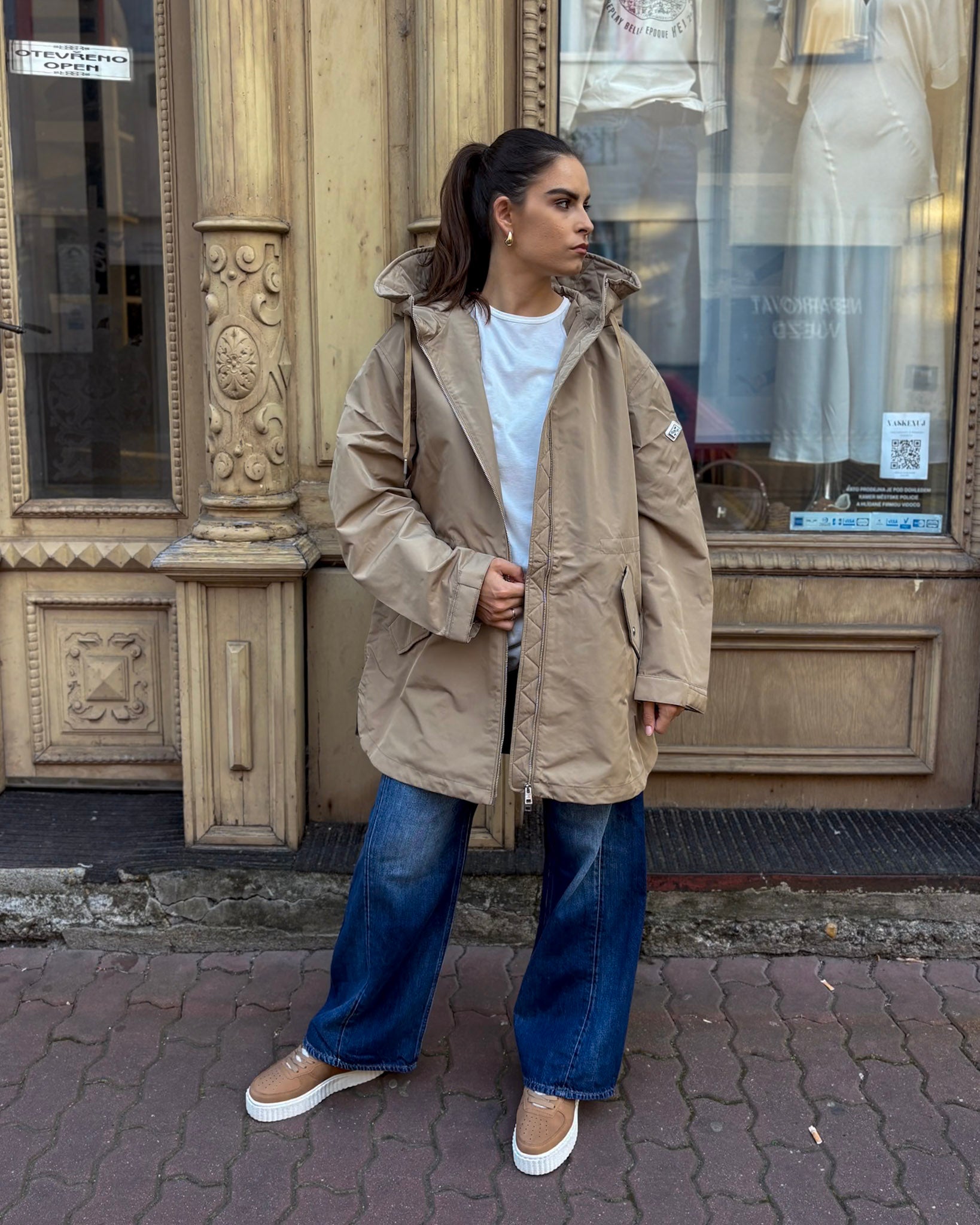REPLAY WOMEN'S COMFORTABLE HOODED JACKET
