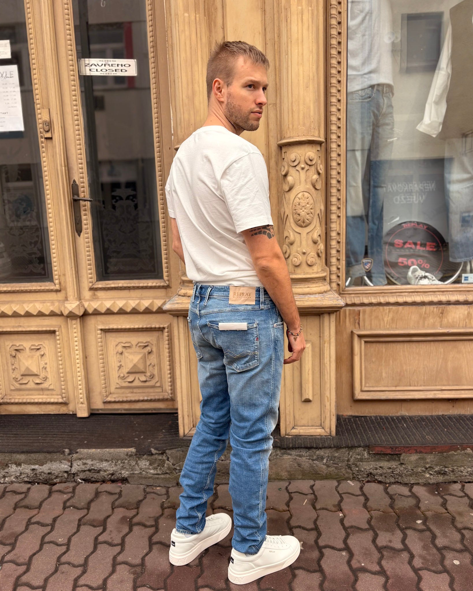 PÁNSKÉ DŽÍNY REPLAY ANBASS SLIM-FIT