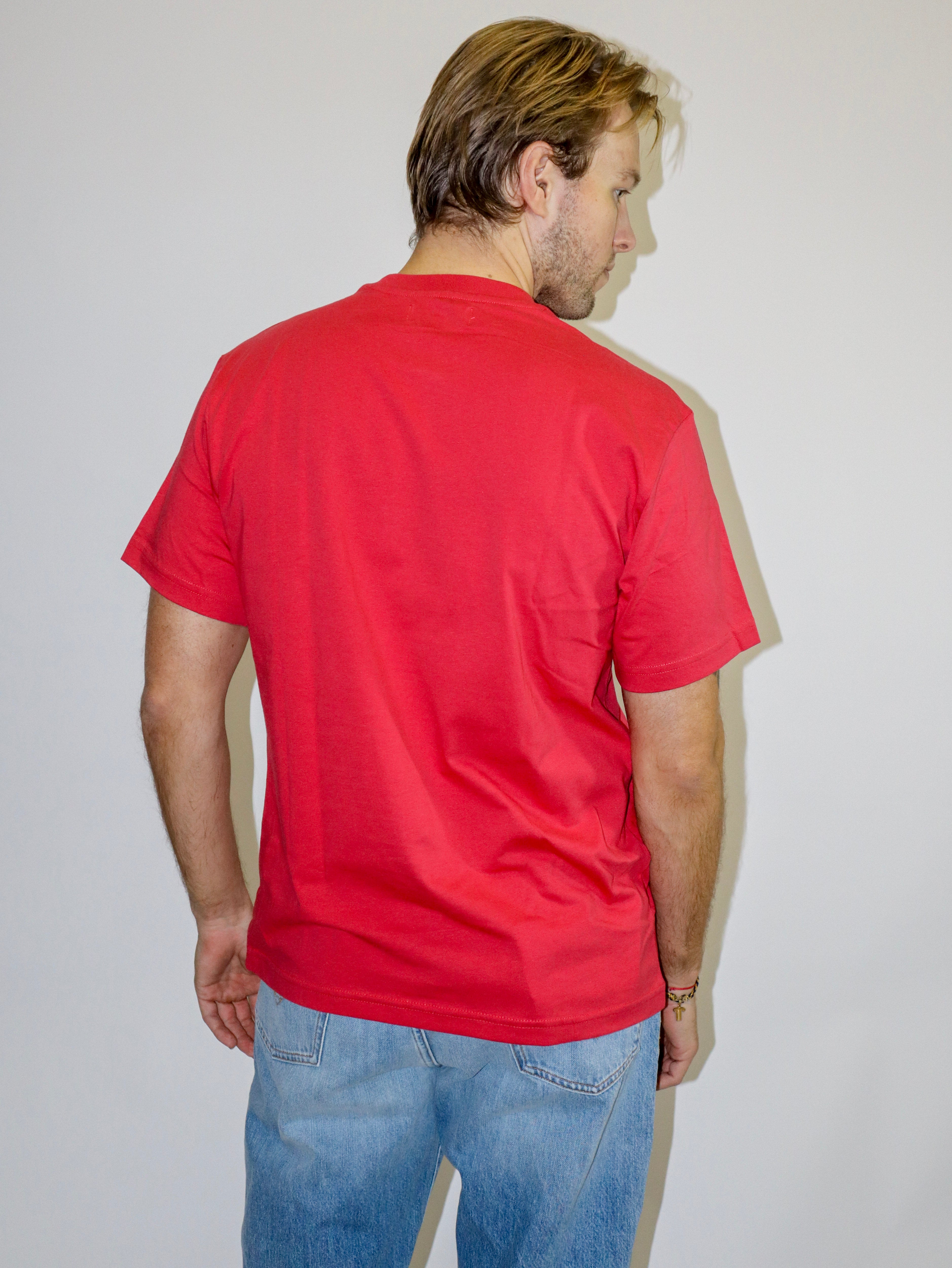 REPLAY PÁNSKÉ BAVLNĚNÉ TRIČKO S VÝSTŘIHEM 