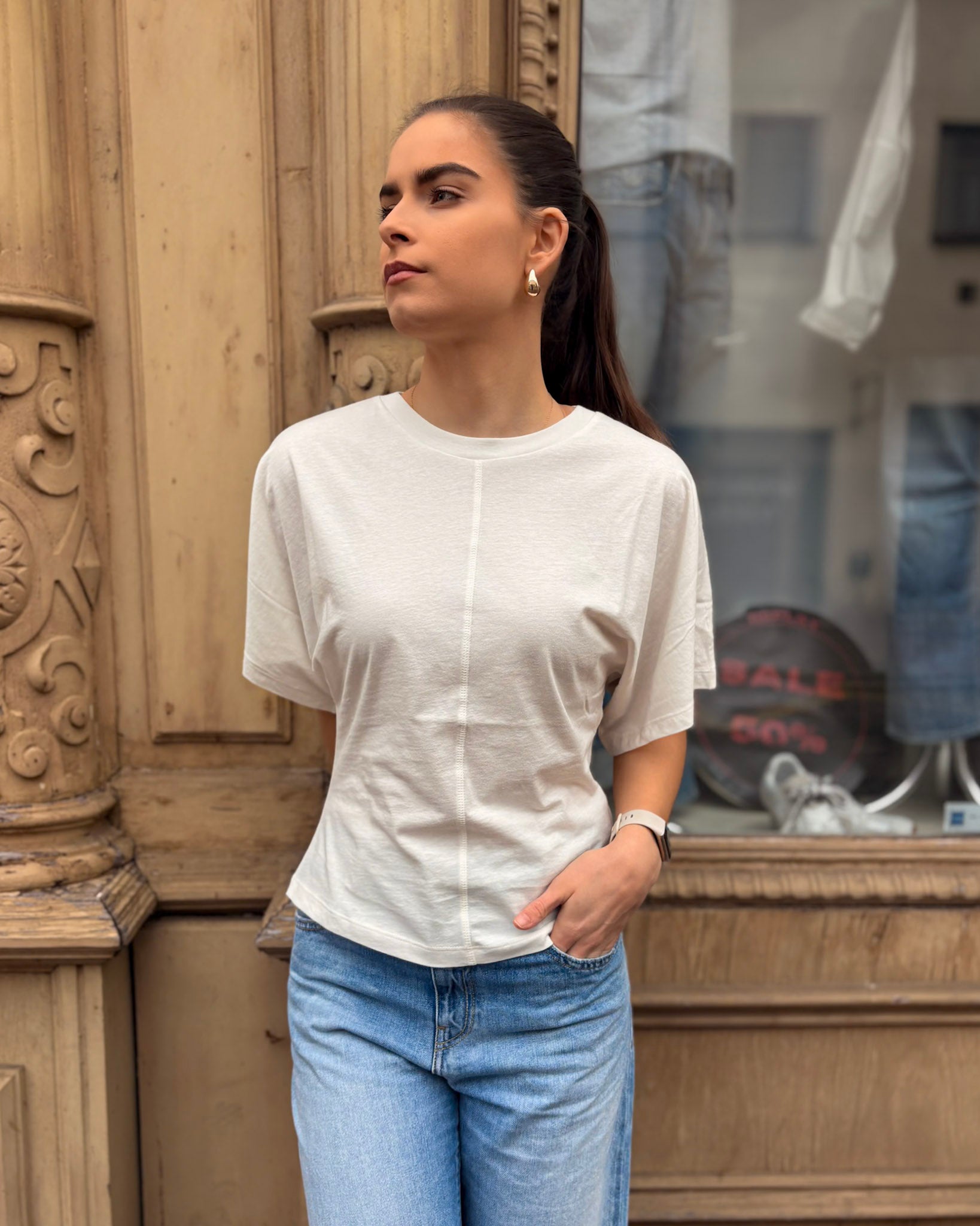 DÁMSKÉ TRIČKO REPLAY S NETOPÝŘÍMI RUKÁVY 