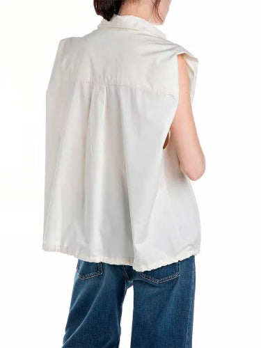 REPLAY DÁMSKÁ KOŠILE BEZ RUKÁVŮ VOLNÉHO STŘIHU